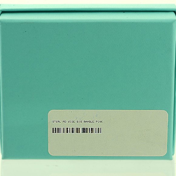 TIFFANY & CO Pink Enamel Wide Med Bangle Bracelet - Picture 3 of 6